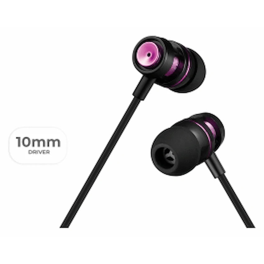 Volkano Alloy series metal earphone - Purple - Image 4