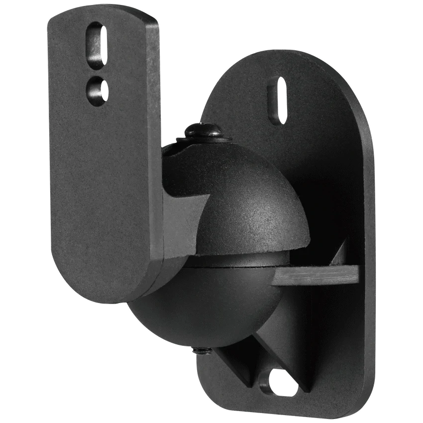 Volkano Steel Series Soundbar and Satellite Speaker Wall Bracket - Black