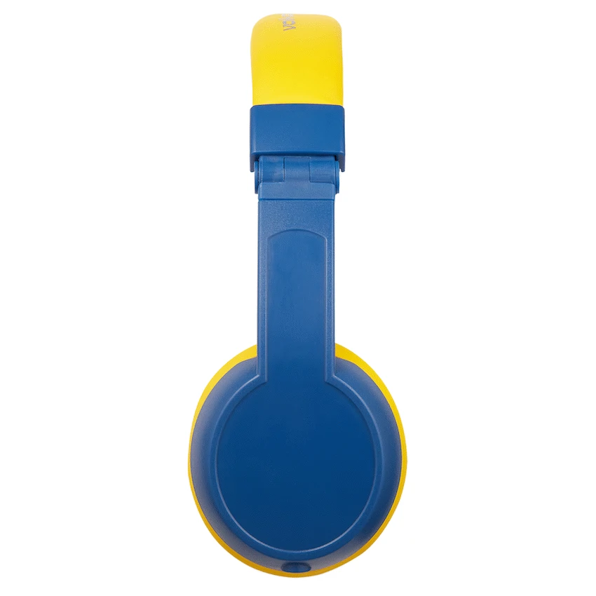 Volkano Sidekick Series Wired Kiddies Headphones with Share Port - Yellow/Blue - Image 2