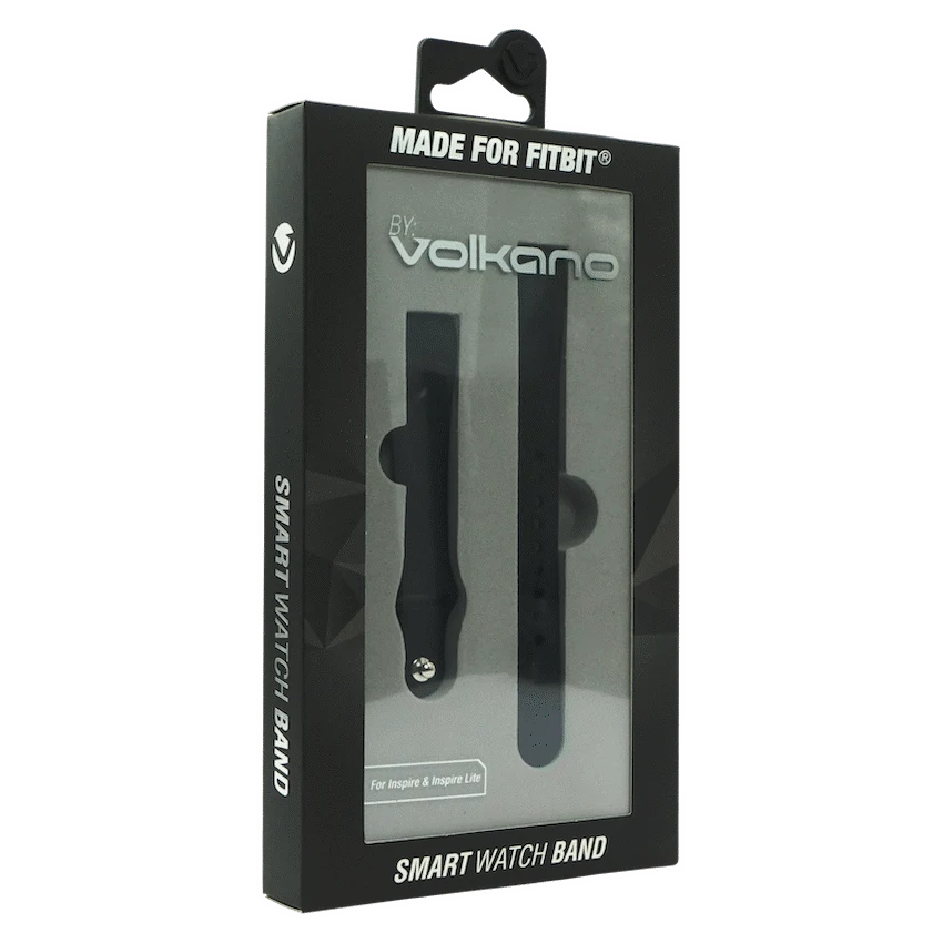 Volkano Smart Watch Band - Silicone - Fitbit Inspire/Lite Large - Black - Image 4