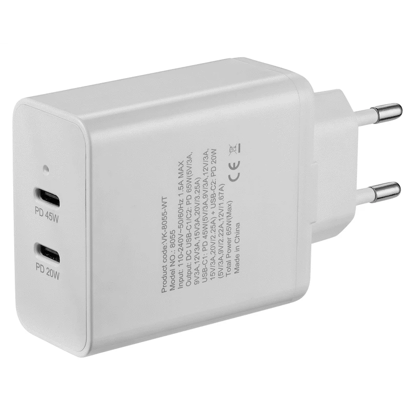 Volkano Potent Duo Series 65w Dual PD Compact Wall Charger - Image 4