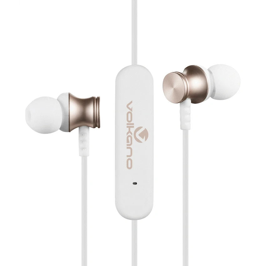 Volkano Eclipse Series Bluetooth Earphones - White