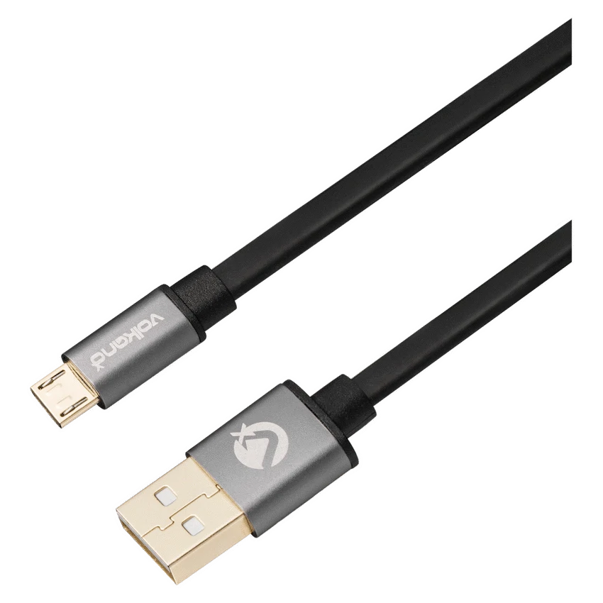 VolkanoX Couple Series Micro USB Premium Twin Pack 1m Charge/Data Cable - Black - Image 2