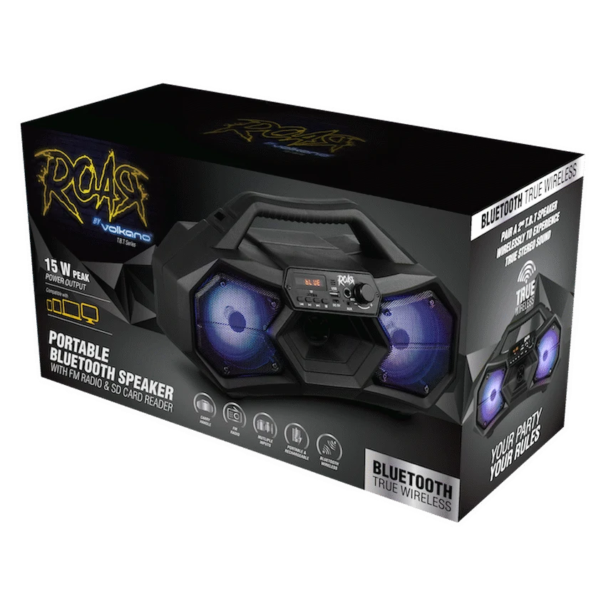 R.O.A.R by Volkano T.B.T series Dual 4” Bluetooth Speaker - Image 2