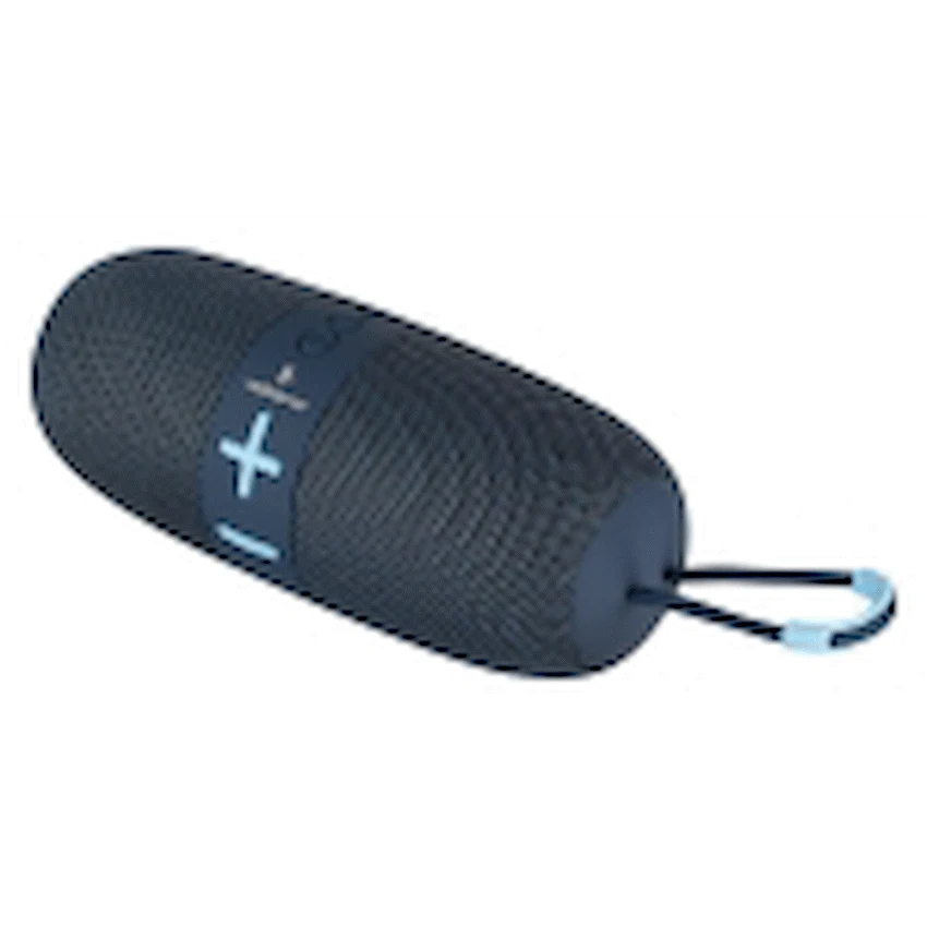 Volkano Flow Series Portable Bluetooth Speaker - Blue with Blue Buttons