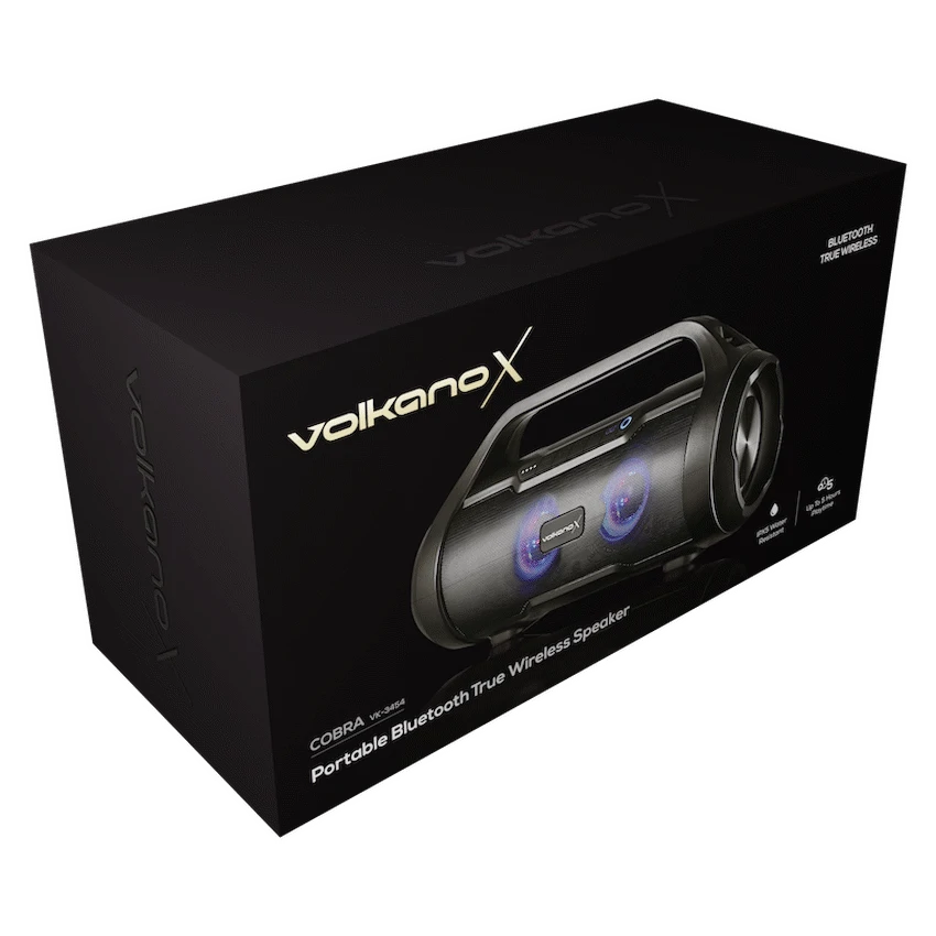 VolkanoX Cobra Series Bluetooth Speaker - Black - Image 6
