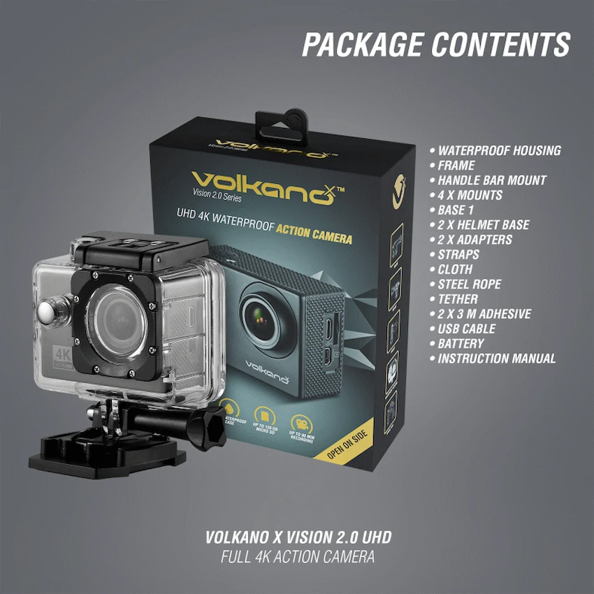 VolkanoX Vision 2.0 UHD 4K Action Camera