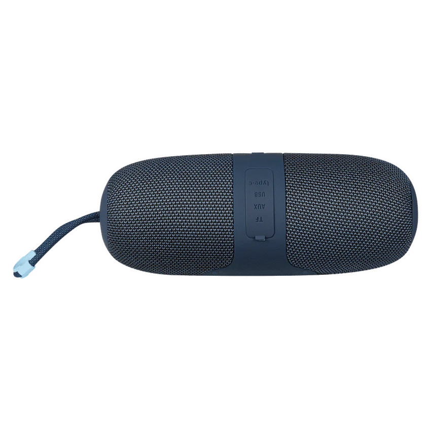 Volkano Flow Series Portable Bluetooth Speaker - Blue with Blue Buttons - Image 4