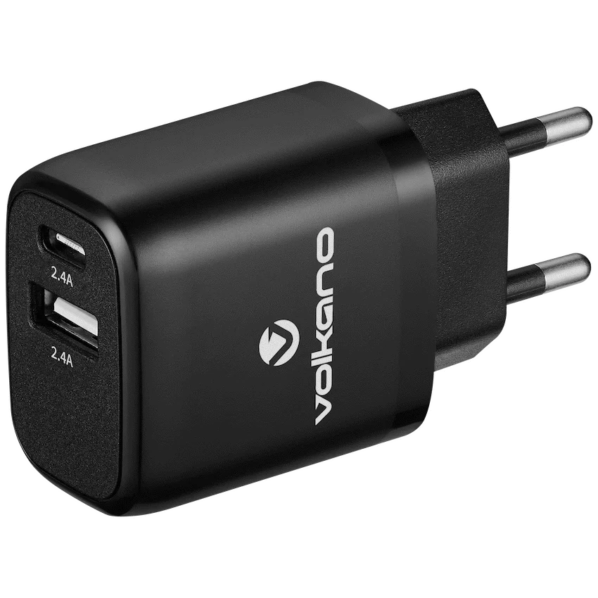 Volkano On the Go USB Plus Type-C Wall Charger