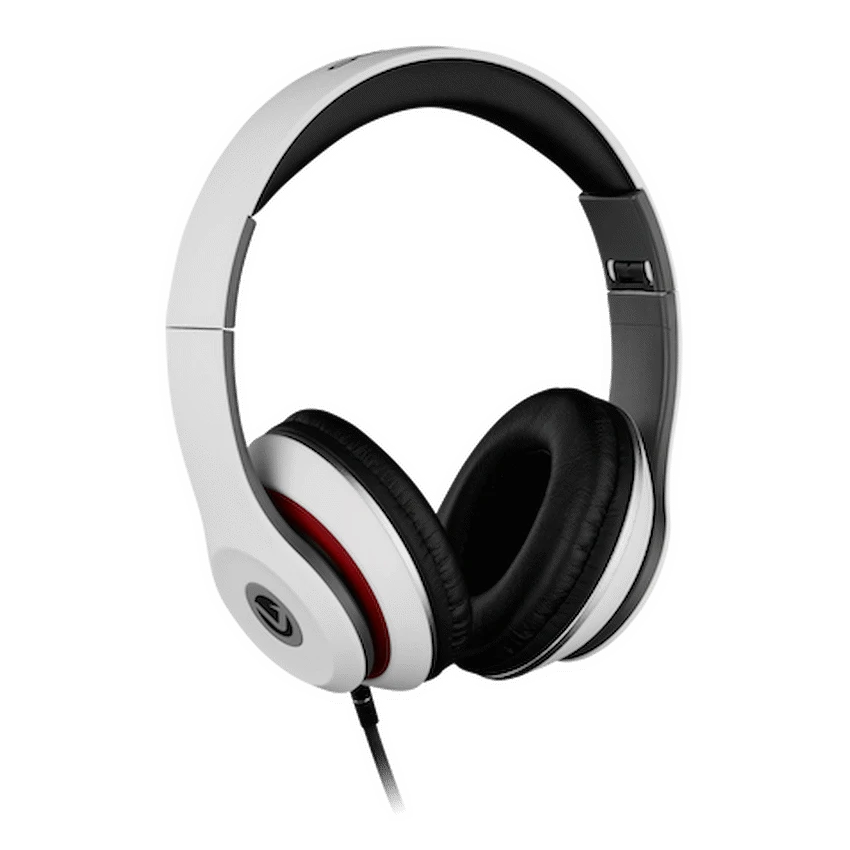 Volkano Falcon Series Headphones with Microphone - White - Image 2