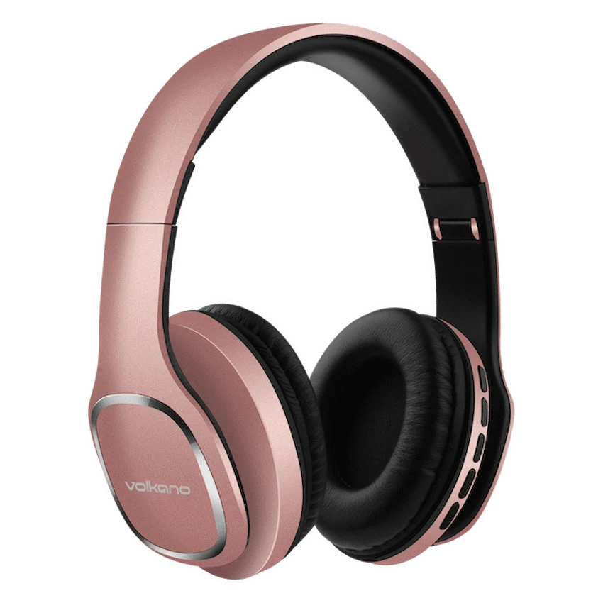 Volkano Phonic Series Bluetooth Full-Size Headphones - Rose Gold - Image 2