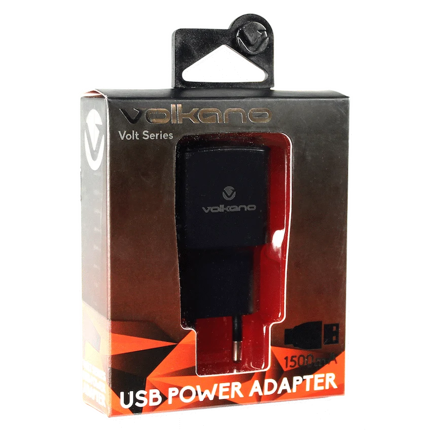Volkano Volt M Series 2a USB Wall Charger - Black with Micro USB - Image 2