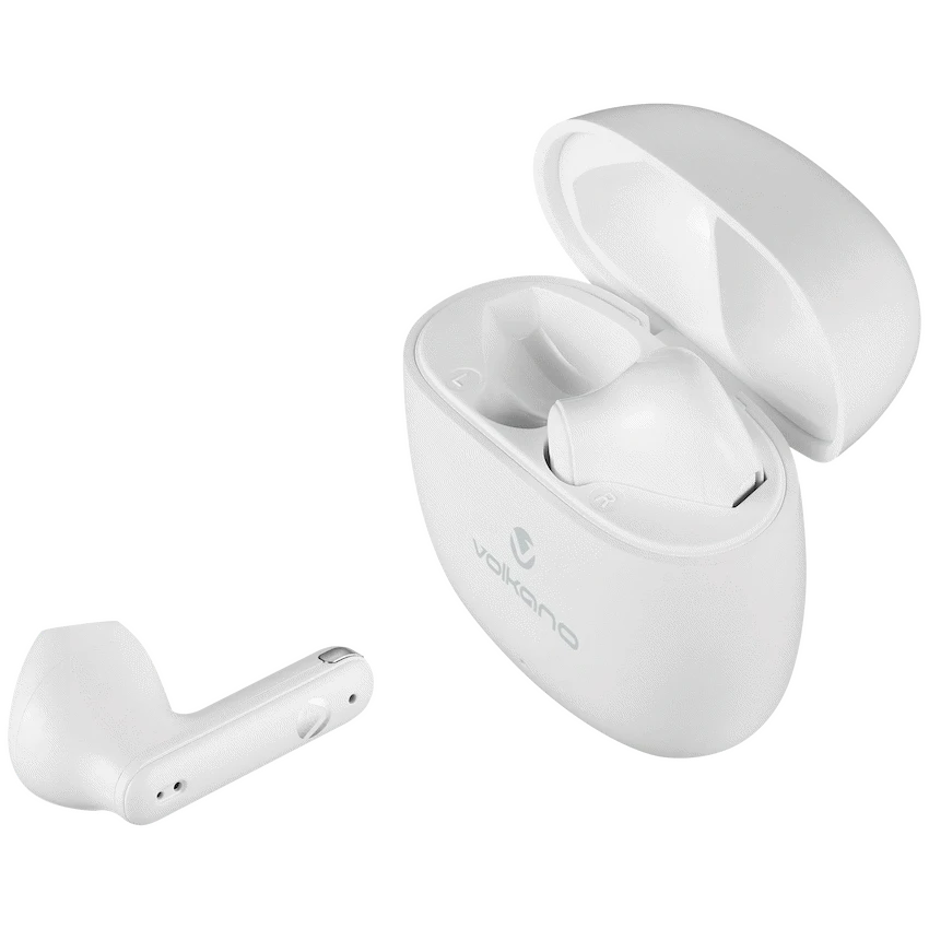 Volkano Sleek Series TWS Earphones - White