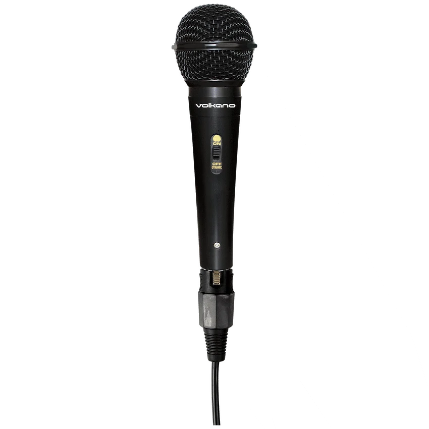 Volkano Ace Series Metal Wired Dynamic Vocal Microphone - Black