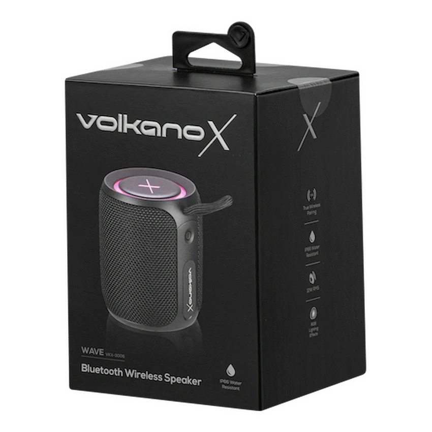 Volkano X Wave IPX66 Bluetooth Speaker - Black - Image 5