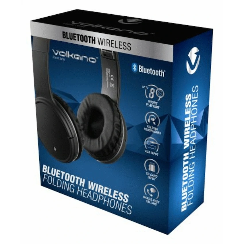 Volkano Cosmic Series Bluetooth Headphones - Black - Image 2