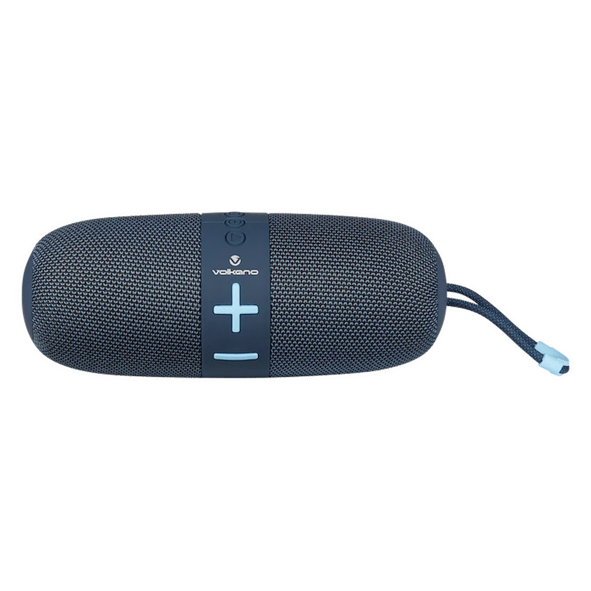 Volkano Flow Series Portable Bluetooth Speaker - Blue with Blue Buttons - Image 5