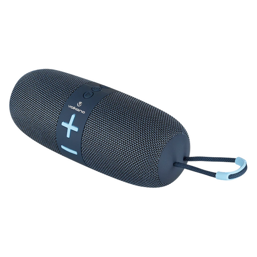 Volkano Flow Series Portable Bluetooth Speaker - Blue with Blue Buttons - Image 6