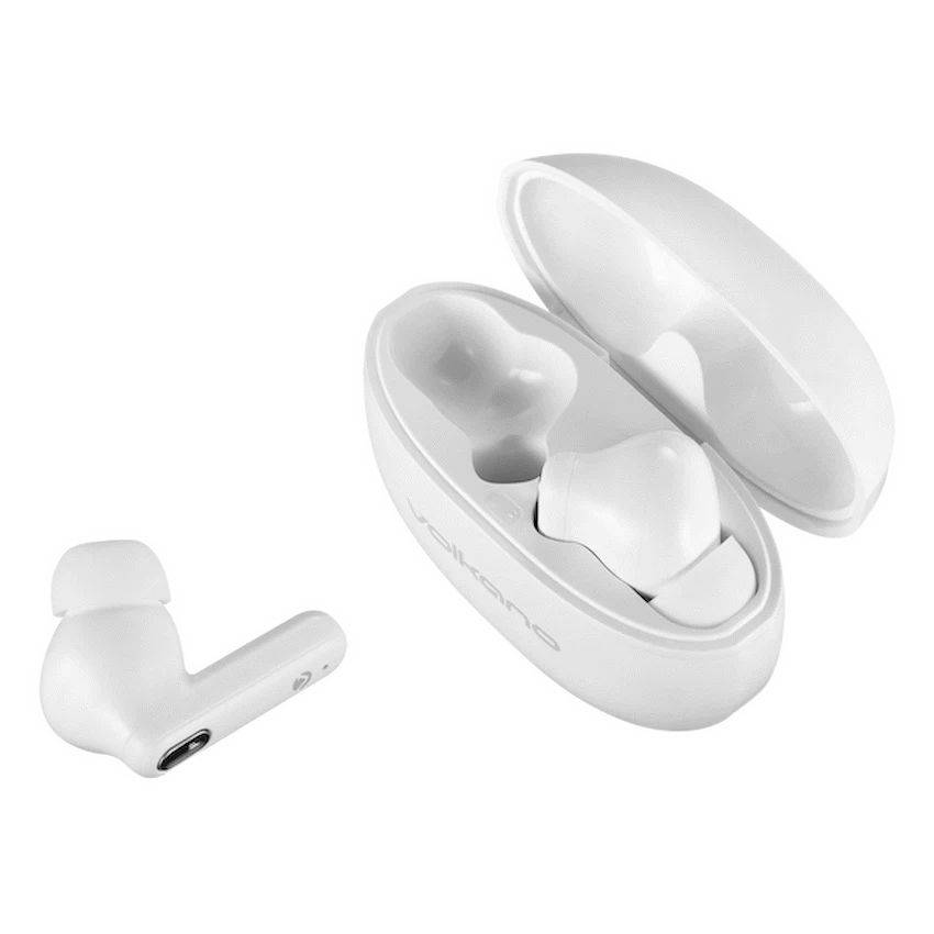 Volkano Pulse Series True Wireless Earphones with Charging Case - White - Image 4
