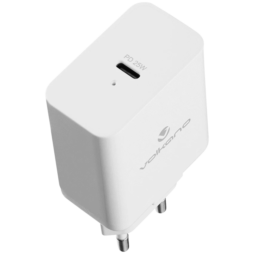 Volkano Potent Series 25w P.D. / PPS Wall Charger - White