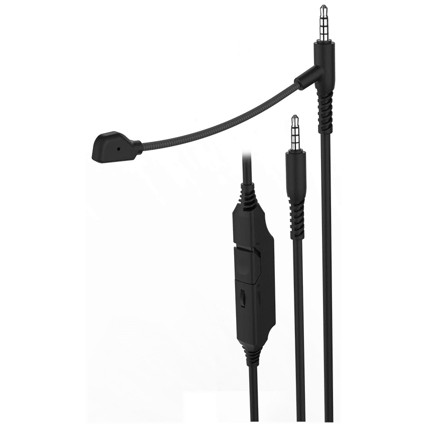 Volkano Chat Boom Series In-Line Boom Microphone - Black