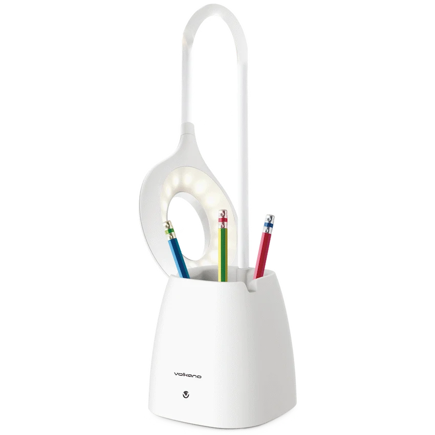 Volkano Radiant Series LED Table Lamp - White