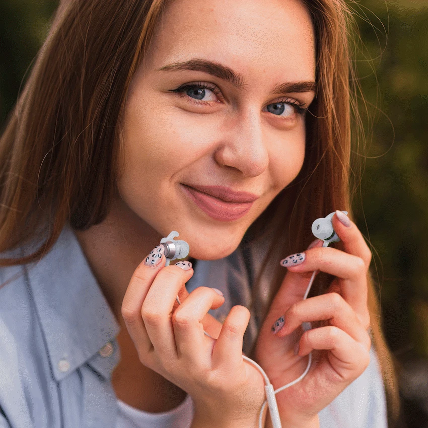 Volkano Titanium Series AUX Earphone - Rose Gold - Image 6