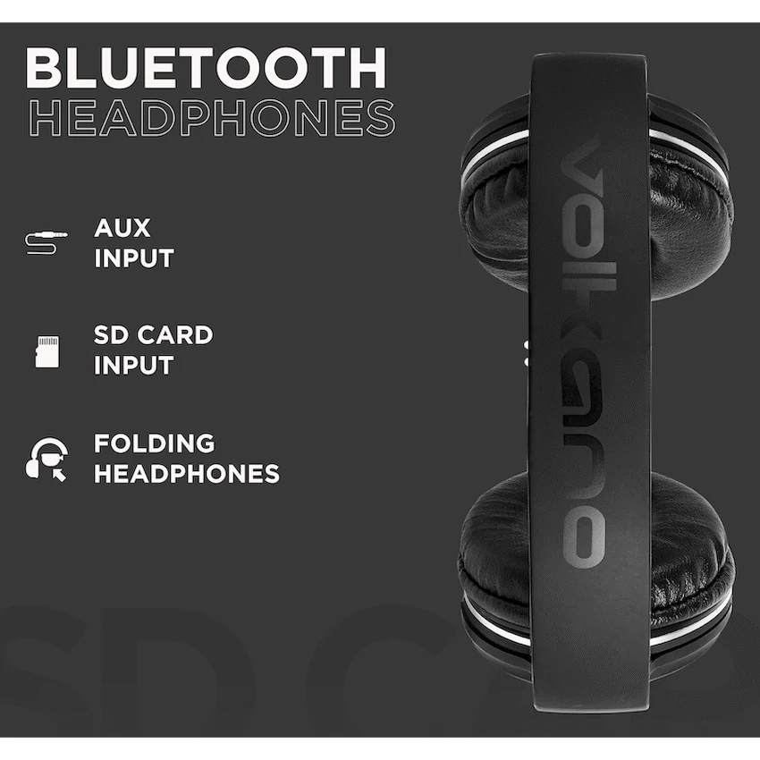 Volkano Cosmic Series Bluetooth Headphones - Black - Image 5