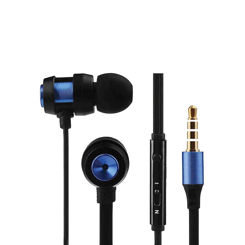 Volkano Alloy Series Metal Earphone - Blue - Image 8