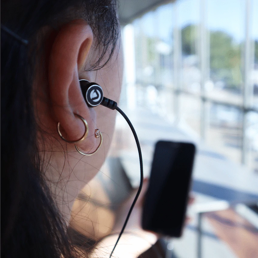 Volkano Earphones with Mic - STANNIC SERIES - Black - Image 7