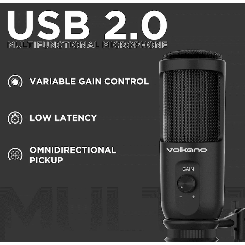 Volkano Stream series USB 2.0 - Multifunction Microphone - Image 4