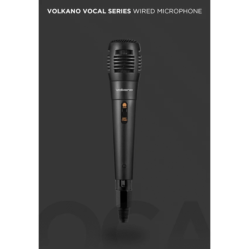 Volkano Vocal Series ABS Wired Microphone - Black - Image 7