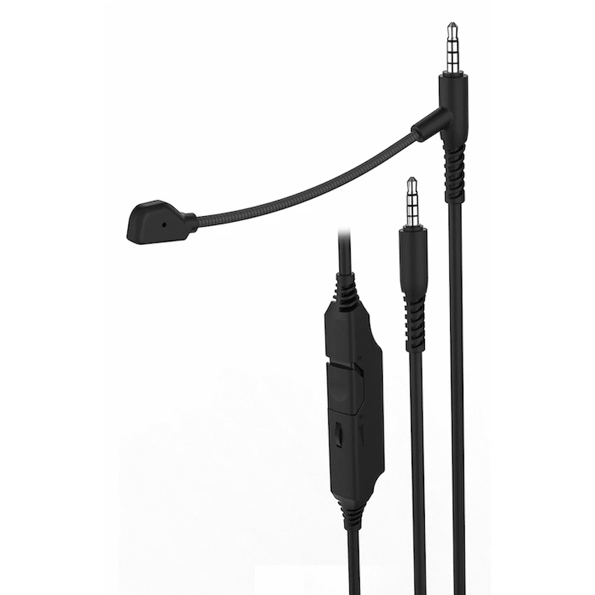 Volkano Chat Boom Series In-Line Boom Microphone - Black - Image 2