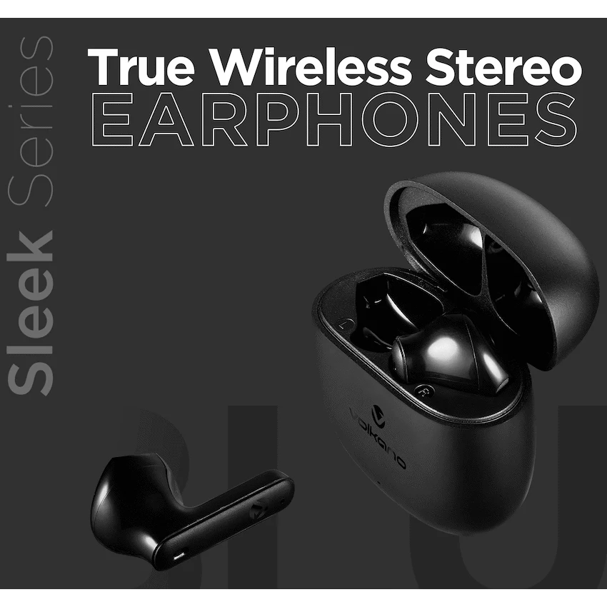 Volkano Sleek Series TWS Earphones - Black - Image 6