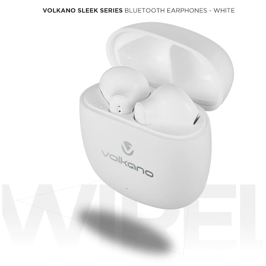 Volkano Sleek Series TWS Earphones - White - Image 4