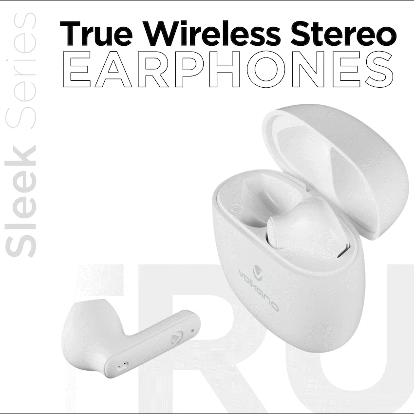 Volkano Sleek Series TWS Earphones - White - Image 6