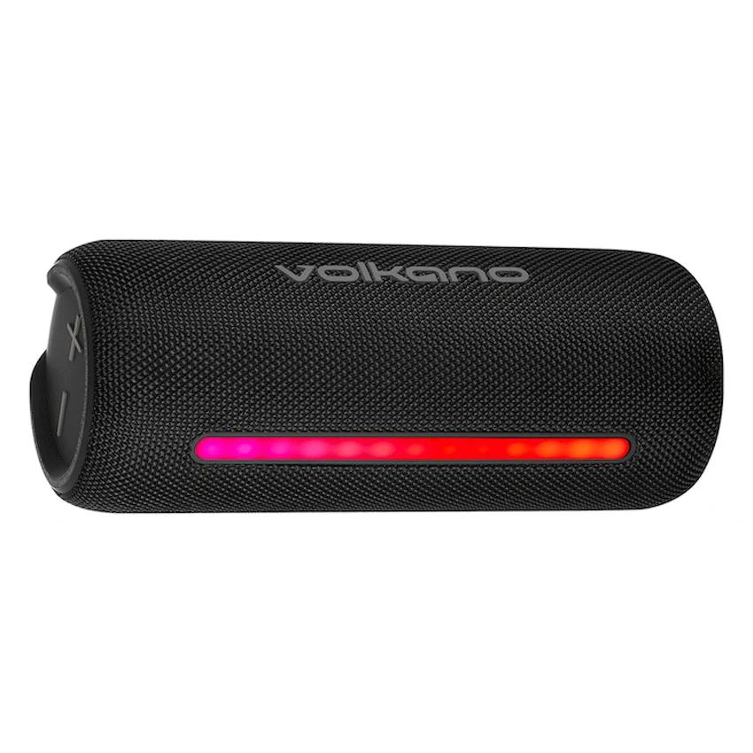 Volkano Rave Series Portable Bluetooth Speaker - Black with grey buttons