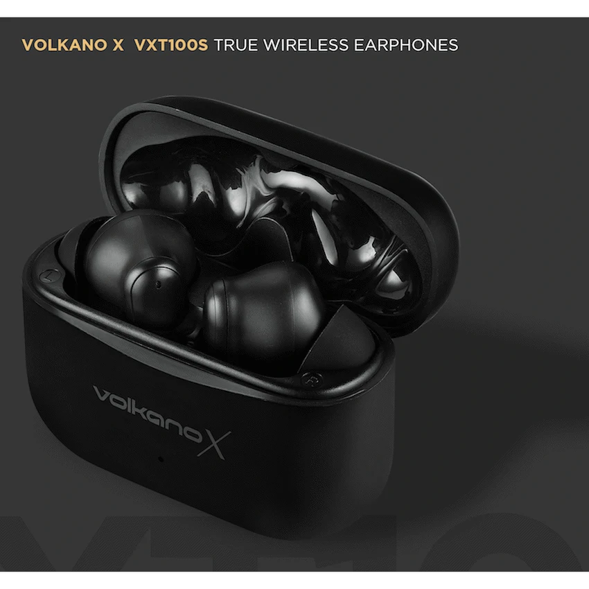 VolkanoX VXT100S TWS Earphones - Black - Image 2