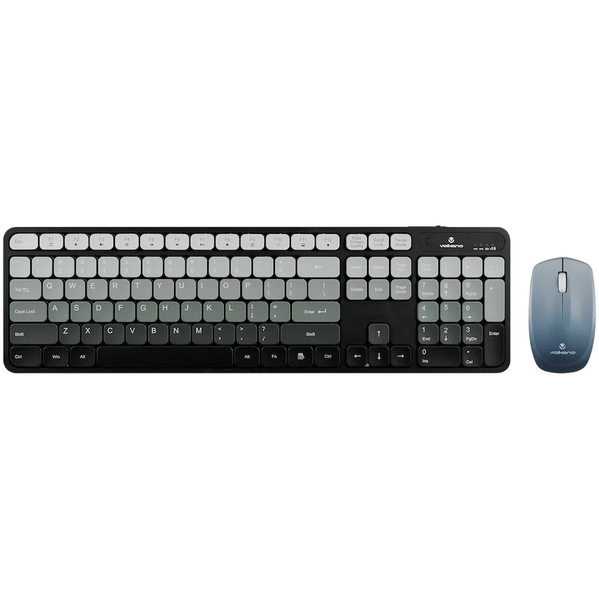 Volkano Prism Series Bluetooth Wireless Keyboard and Mouse - Grey