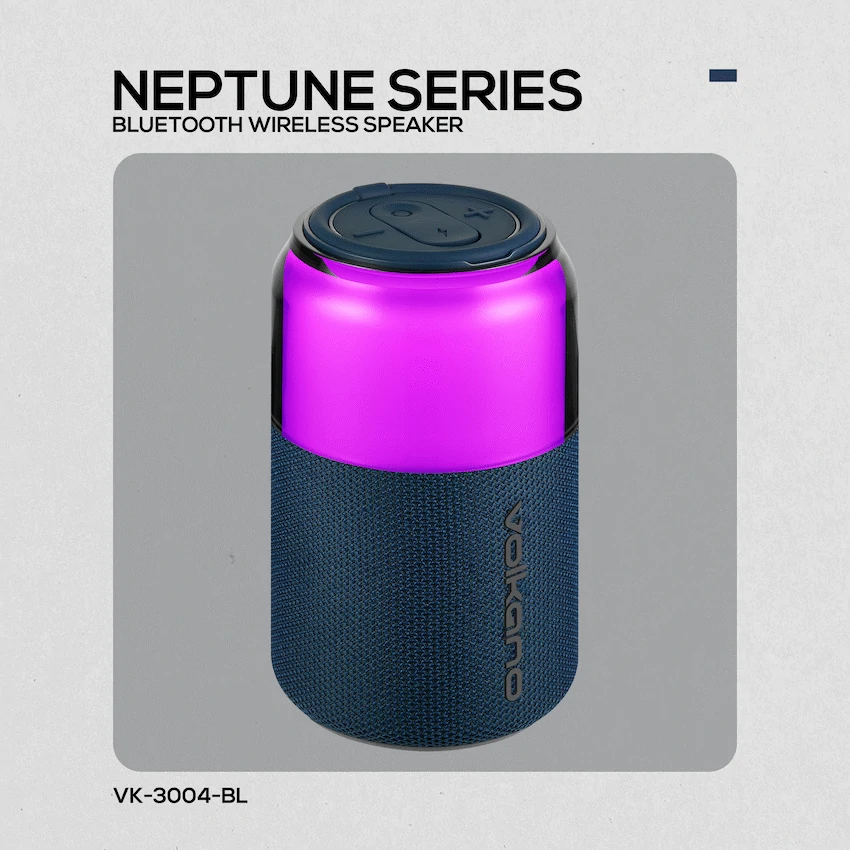 Volkano Neptune Bluetooth Wireless Speaker - Blue - Image 5