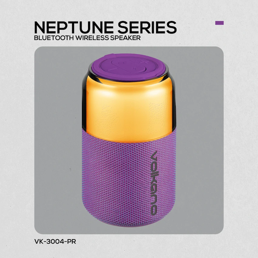 Volkano Neptune Bluetooth Wireless Speaker - Purple - Image 5