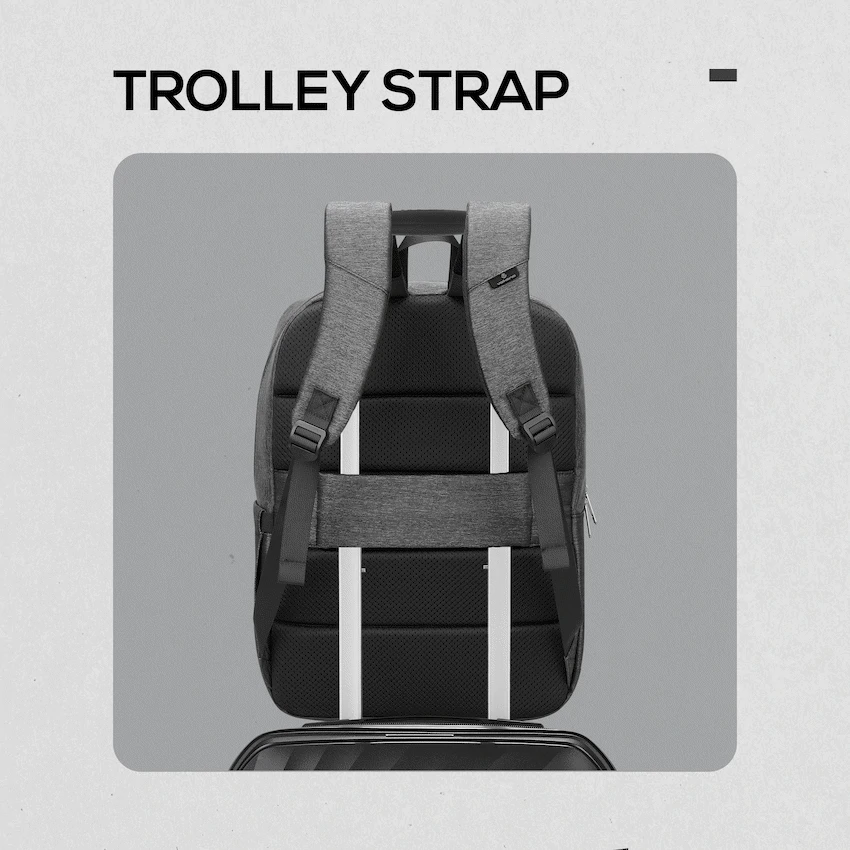 Volkano Pulse 15.6" Laptop Backpack - Charcoal - Image 6