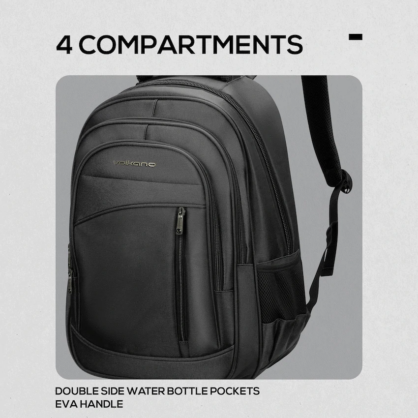 Volkano Spectre 15.6" Laptop Backpack - Black - Image 7