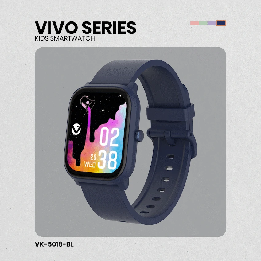 Volkano Vivo Series Kids Smart Watch - Dark Blue - Image 3