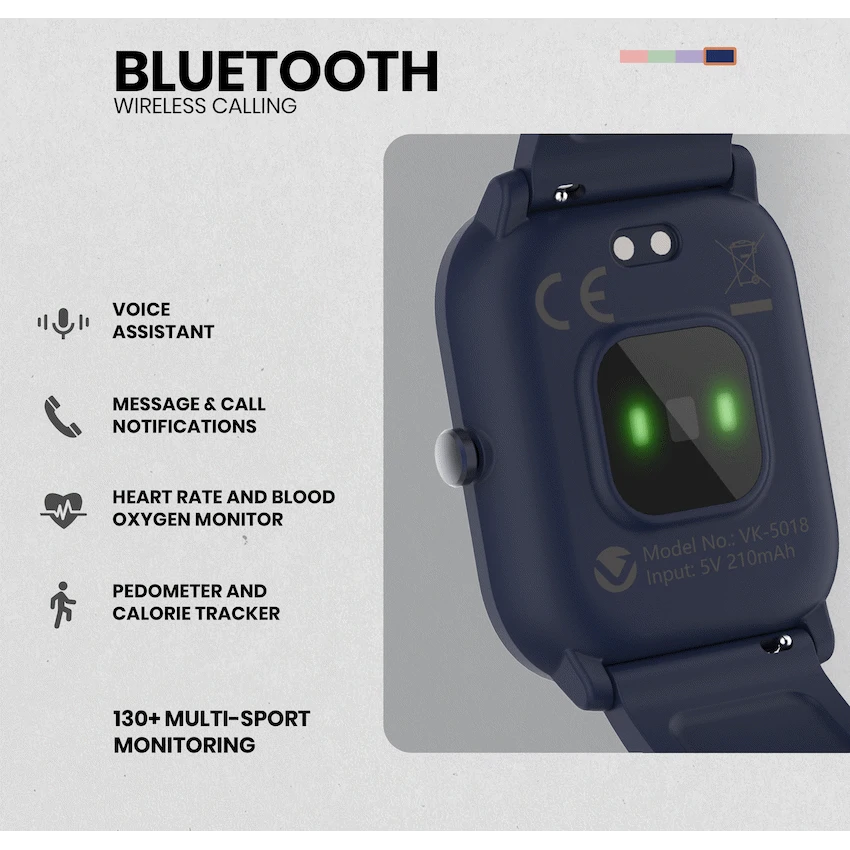 Volkano Vivo Series Kids Smart Watch - Dark Blue - Image 6