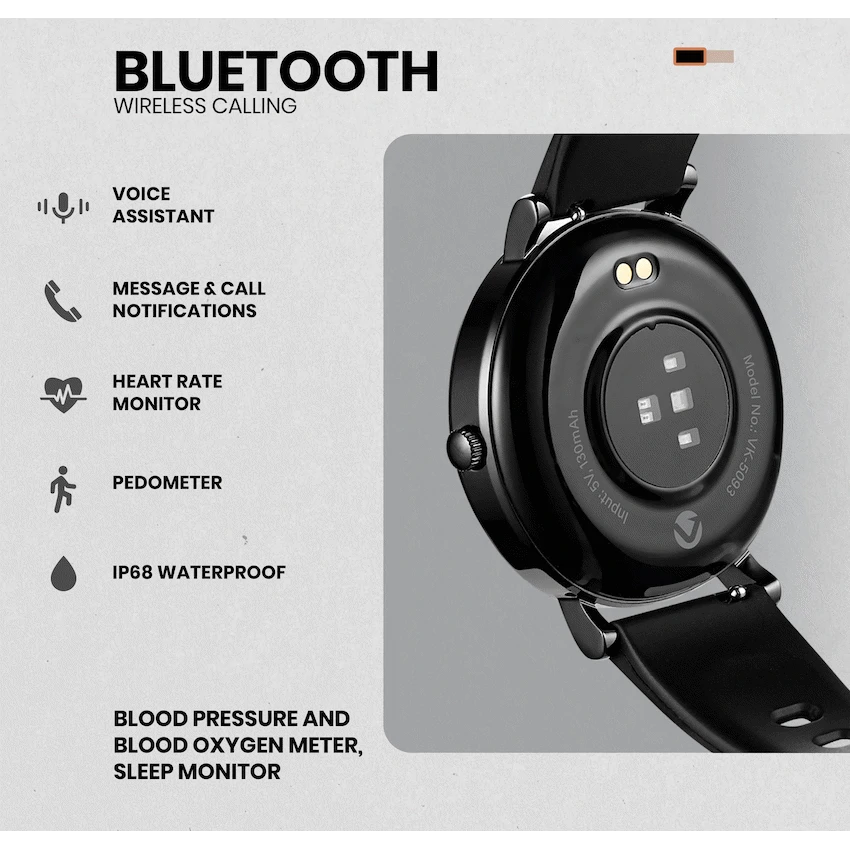 Volkano Aurora Series Ladies Smart Watch - Black - Image 4