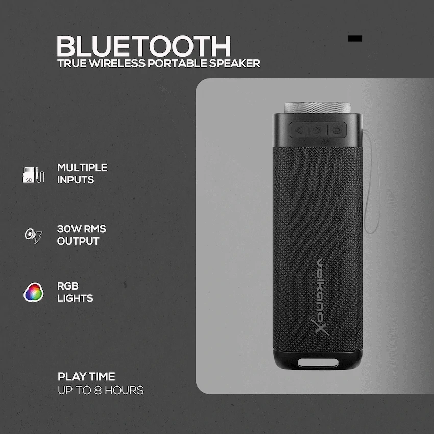 VolkanoX S500 Portable Bluetooth Speaker - Image 5