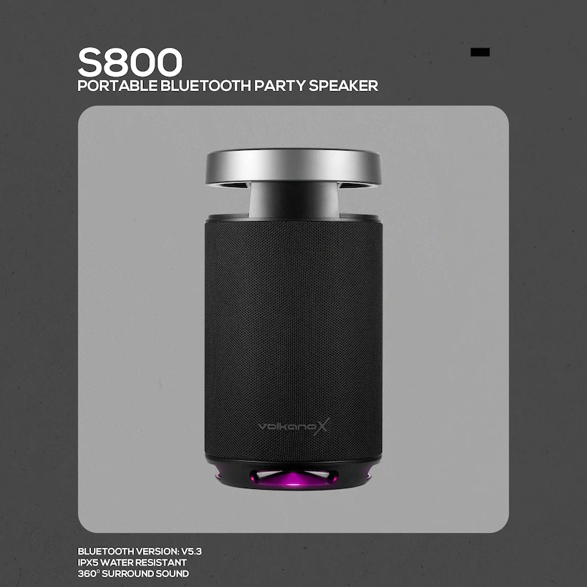 VolkanoX S800 Portable Bluetooth Party Speaker - Image 3
