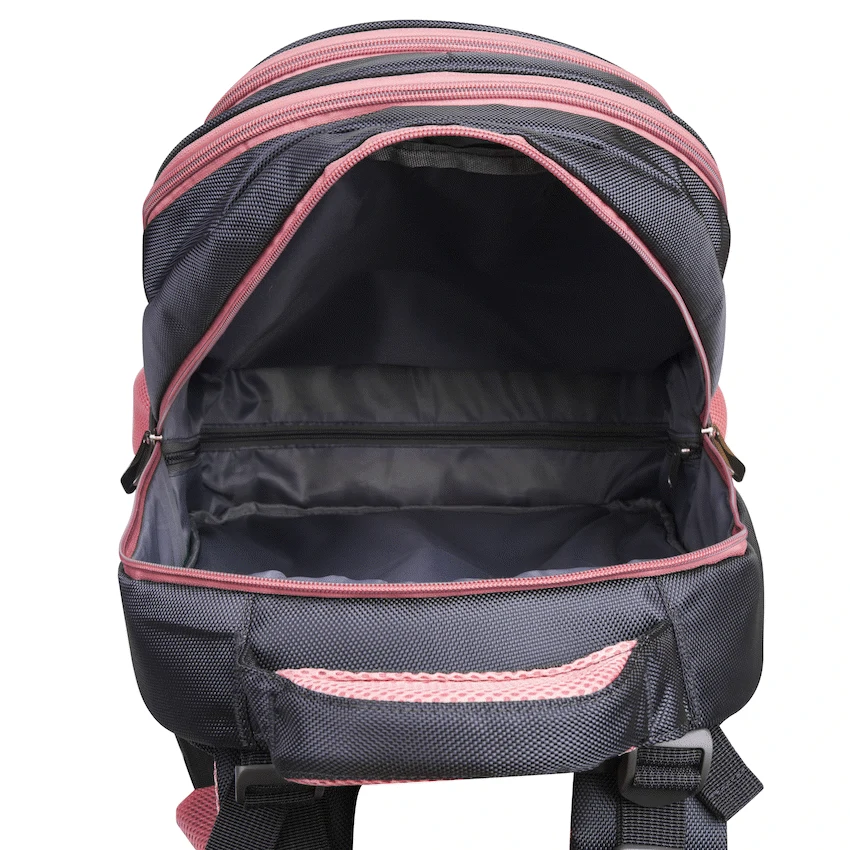 Volkano Orthopaedic Trolley Backpack 35l - Dark Grey/Pink - Image 5