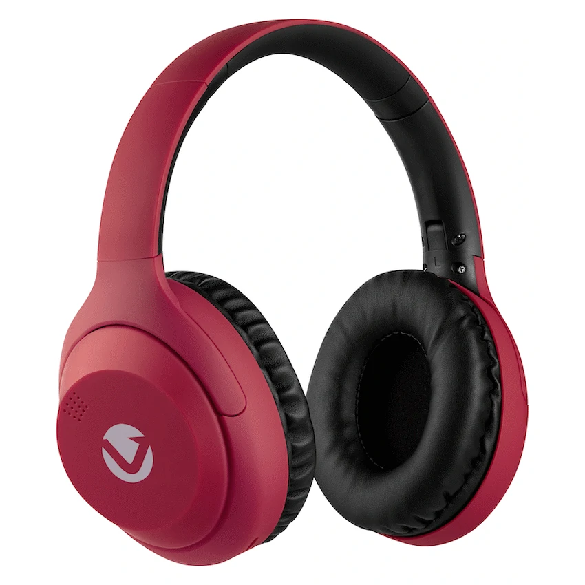 Volkano Cosmic 2 Series Bluetooth Headphones - Red - Image 4